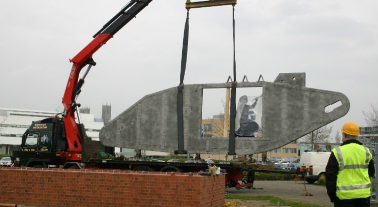 Lincoln Tank Memorial leaves Rilmac 