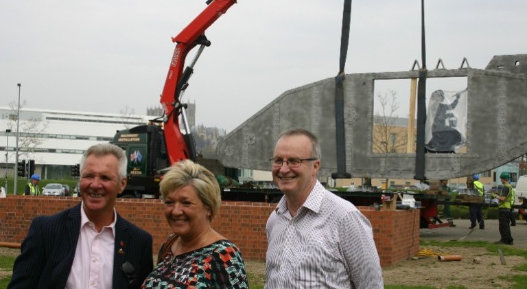 Lincoln Tank Memorial leaves Rilmac 